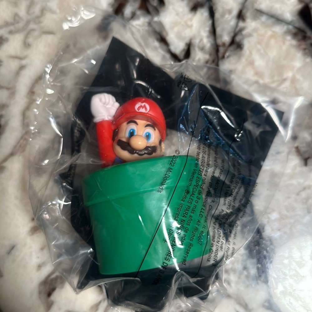 Jumping Mario, the super Mario, Bros movie McDonald’s toy
